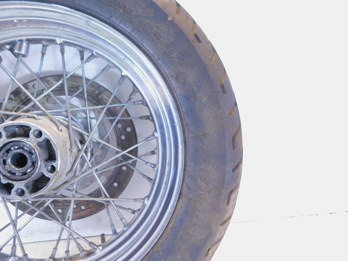Harley Davidson Sportster Softail & Dyna 16" Chrome Laced Rear Wheel Rim - Bent - C3 Cycle