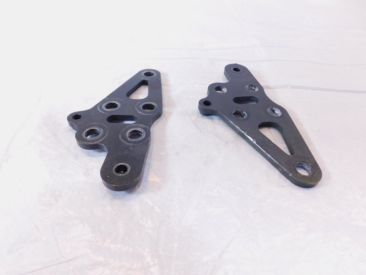 Pair Black 2008-2016 Polaris Victory Vision Engine Motor Mount Rear Brackets - C3 Cycle