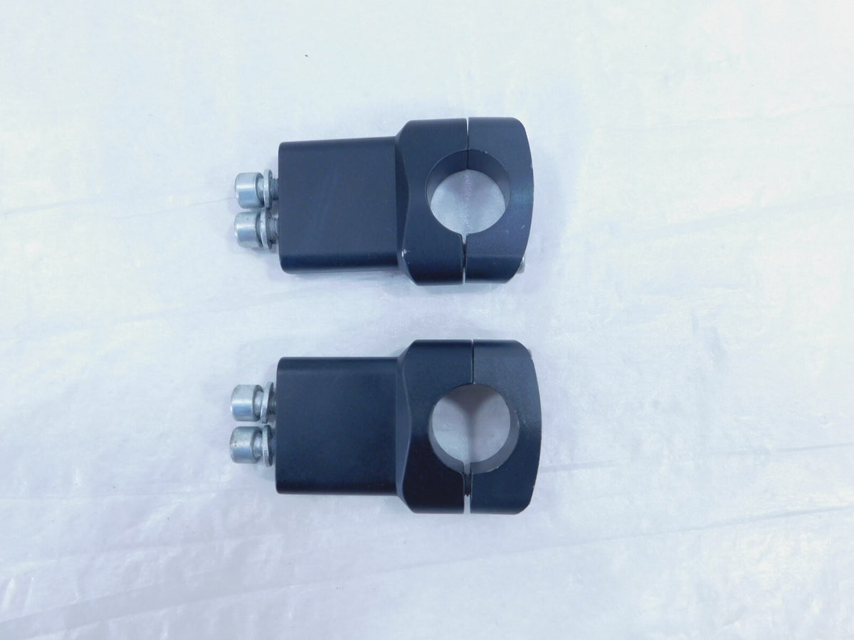 2012 Zero Motorcycle XU Black Upper/Lower Handlebar Riser Clamp Mount Brackets - C3 Cycle