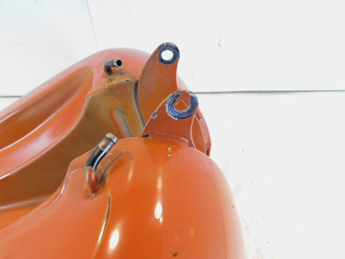 Harley Softail Heritage Classic Fatboy Orange Fuel Gas Petrol Tank Reservoir - C3 Cycle