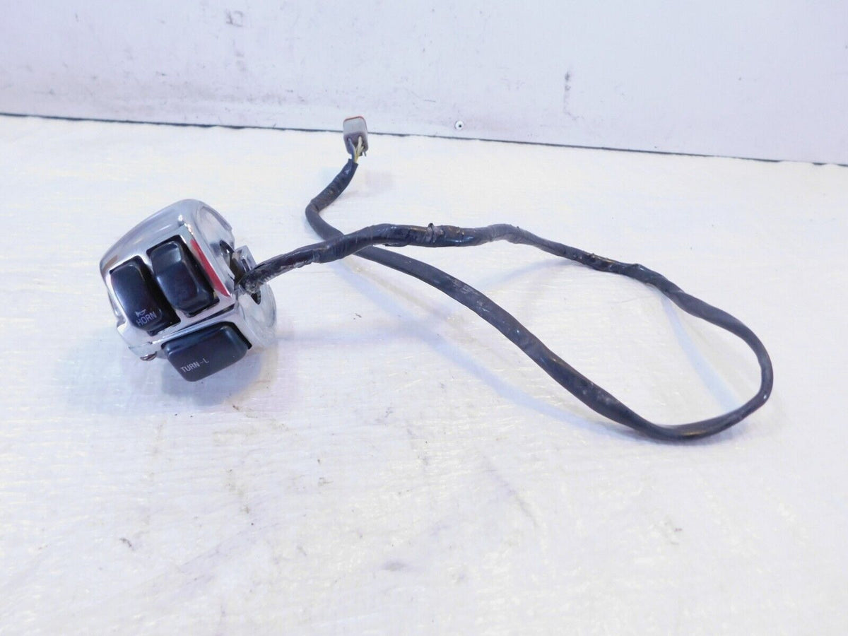 Harley Chrome  Softail Dyna Sportster Left Handlebar Horn Turn Signal Switches - C3 Cycle