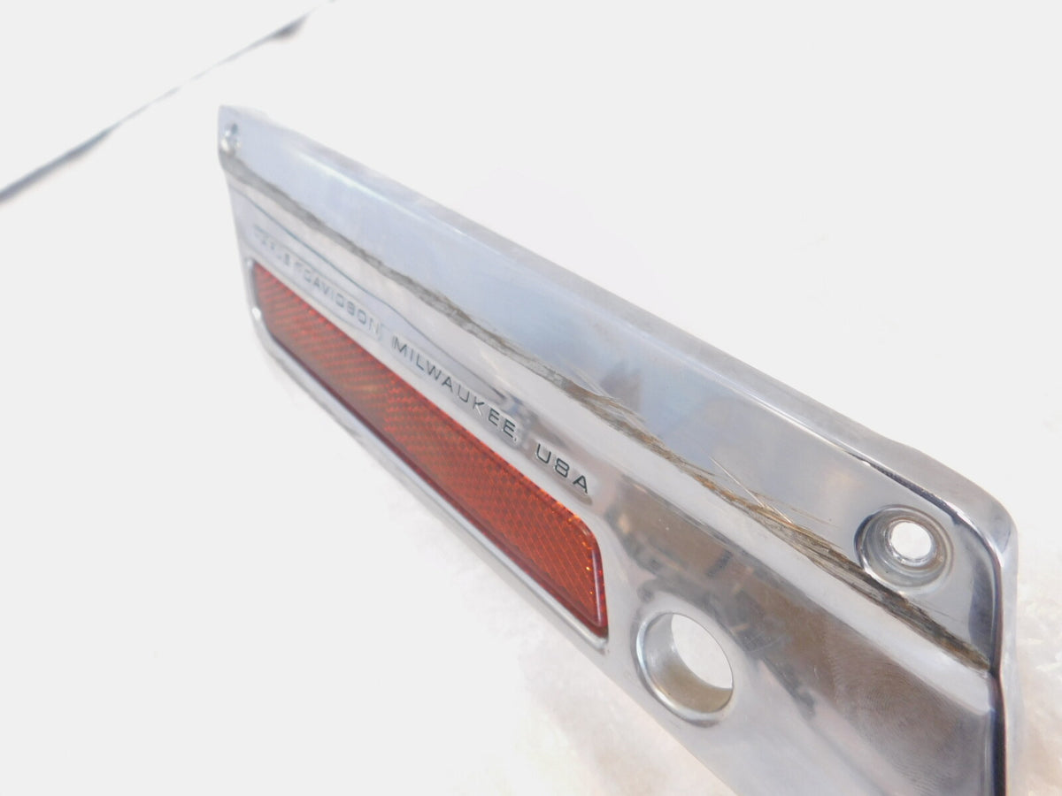 Harley Touring Road King Electra Street Glide Chrome Left Saddlebag Latch Cover - C3 Cycle