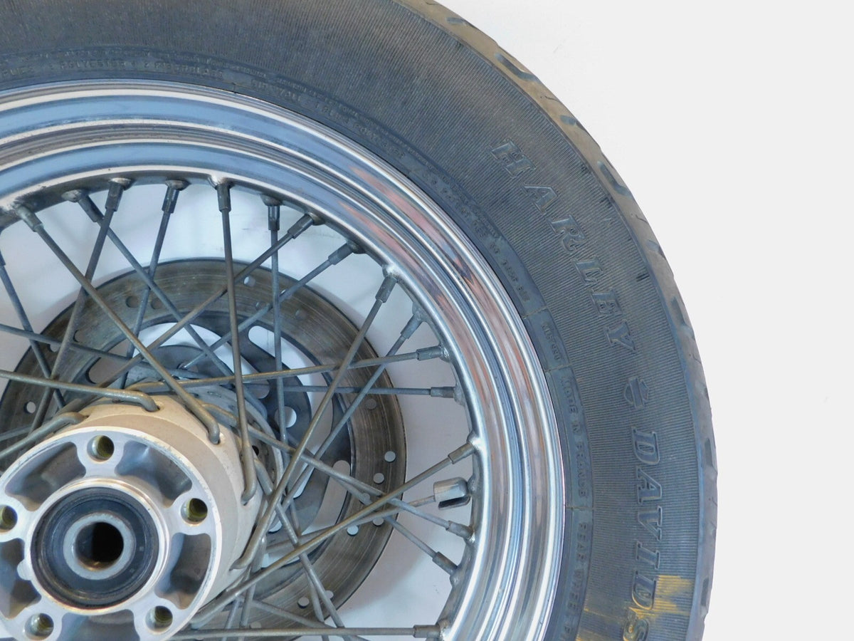 Harley Davidson Dyna Sportster & Softail Laced 16" Rear Wheel Rim & Tire Chrome - C3 Cycle
