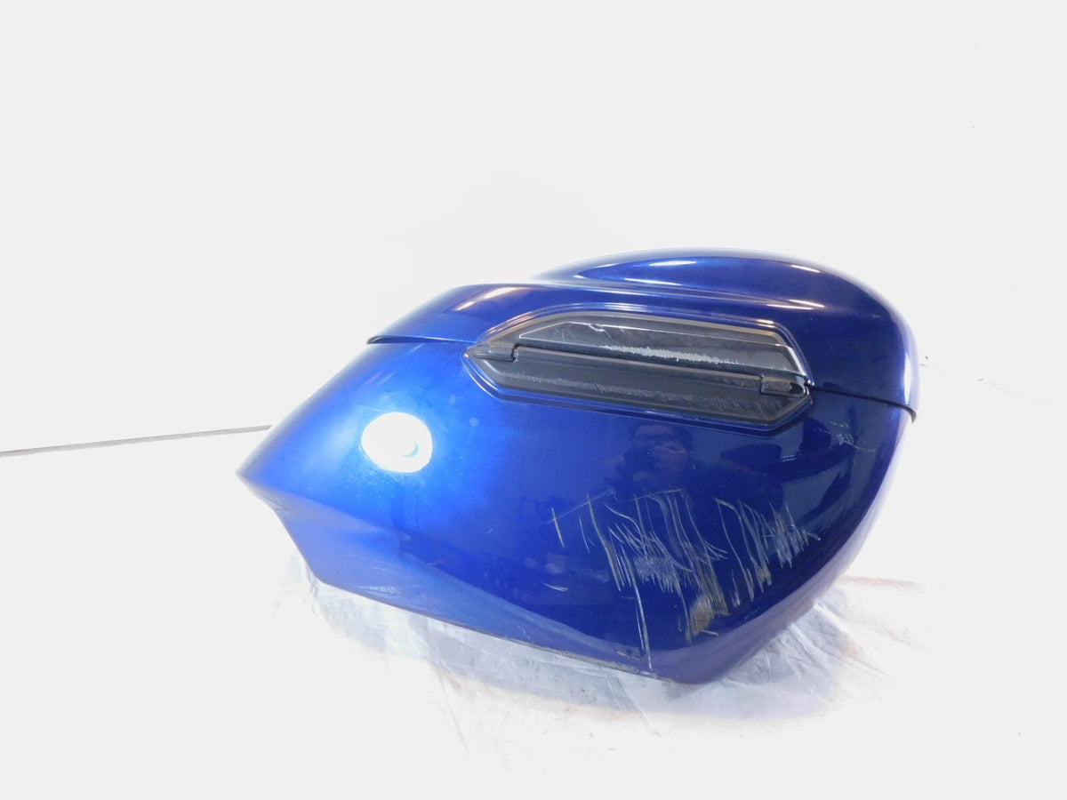 2013 Yamaha V-Star 1300 Deluxe XVS1300 XVS13CTF Blue Right Side Rear Saddlebag - C3 Cycle