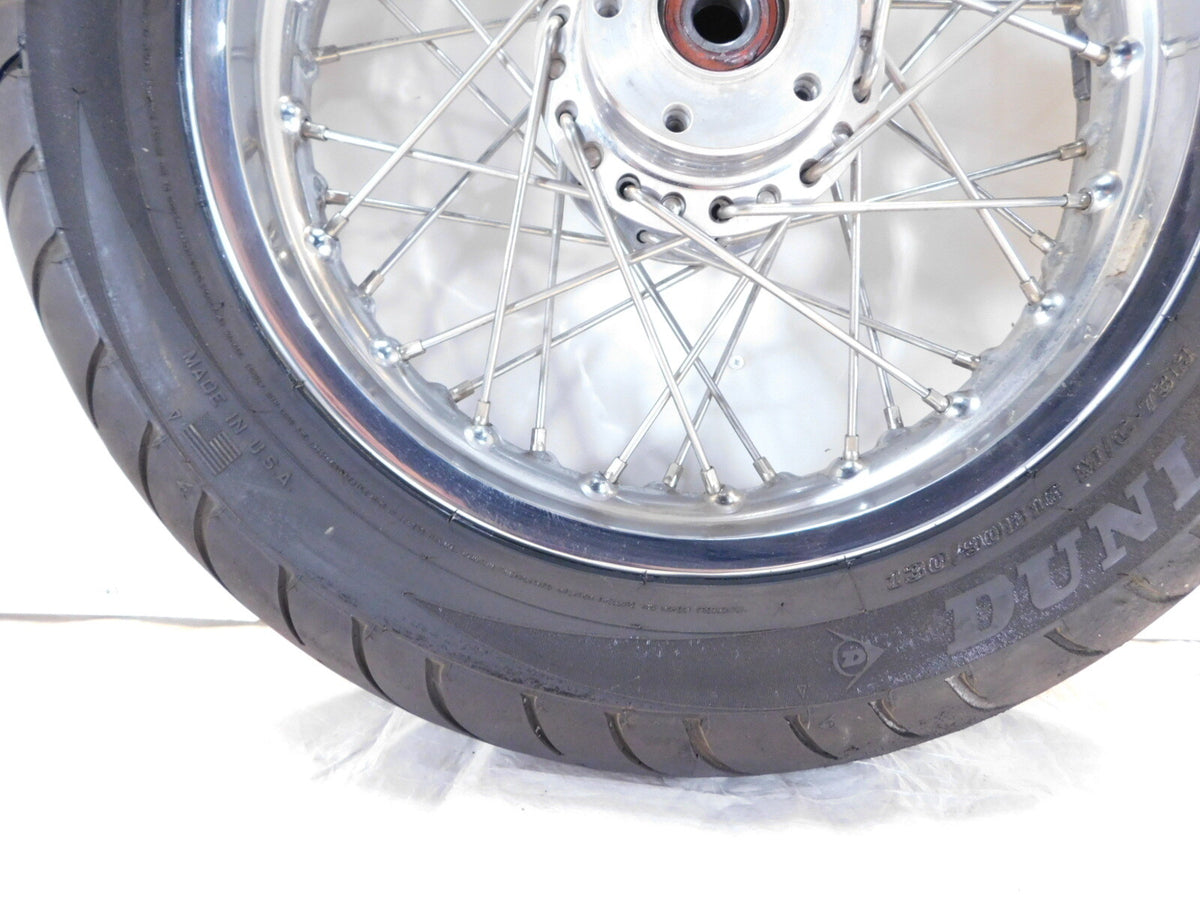 Victory V92 Deluxe & Touring Cruiser Chrome Laced Front Wheel Rim Rotor & Tire - C3 Cycle