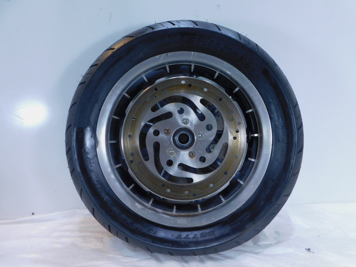 Harley Davidson Road King & Electra Glide Black Front Wheel Rim Tire & Rotors - C3 Cycle