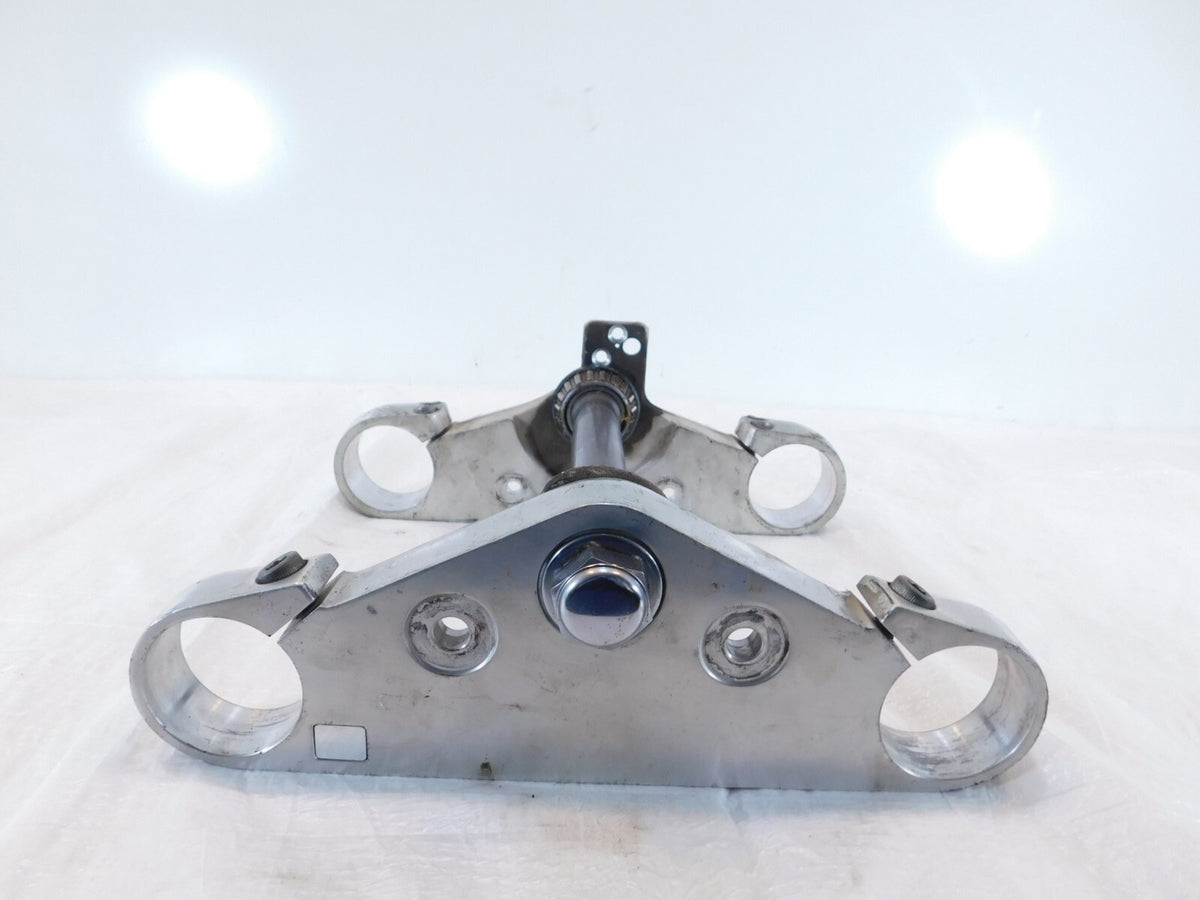Honda GL1500 GL1500CT Valkyrie 1500 Silver Front Fork Steering Stem Triple Tree - C3 Cycle