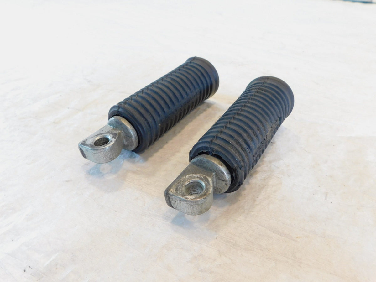 Harley Touring FXR Dyna Sportster & Softail Black Rubber Footpegs Footrests - C3 Cycle