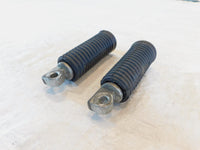 Harley Touring FXR Dyna Sportster & Softail Black Rubber Footpegs Footrests - C3 Cycle