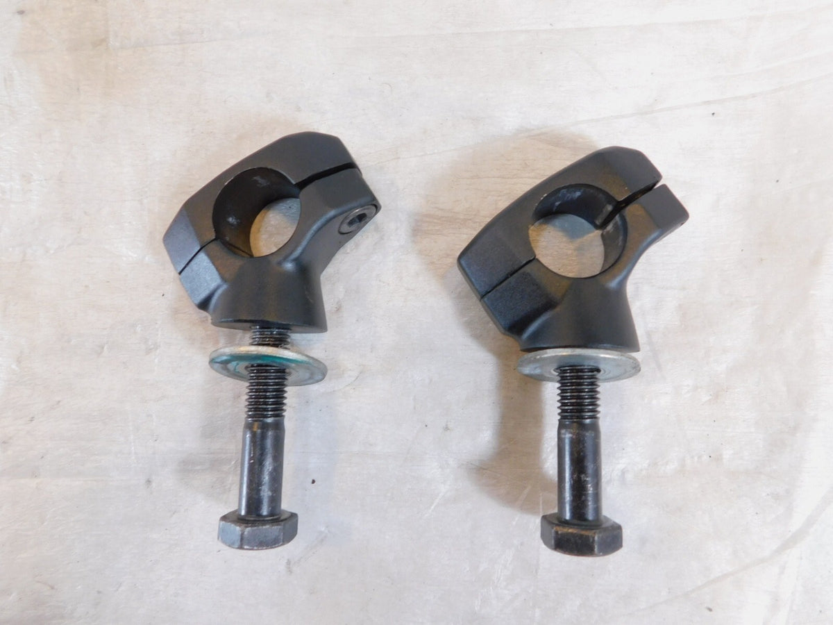 2010-2017 Victory Cross Country Black Handlebar Handle Bar Riser Mount Clamps - C3 Cycle