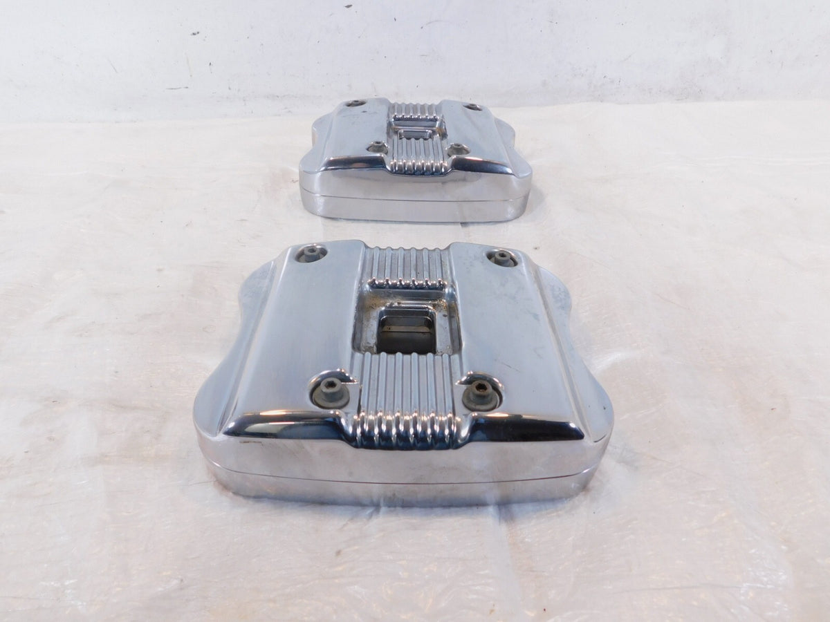 Harley Davidson Sportster 883 & 1200 Chrome Cylinder Head Cover Rocker Boxes