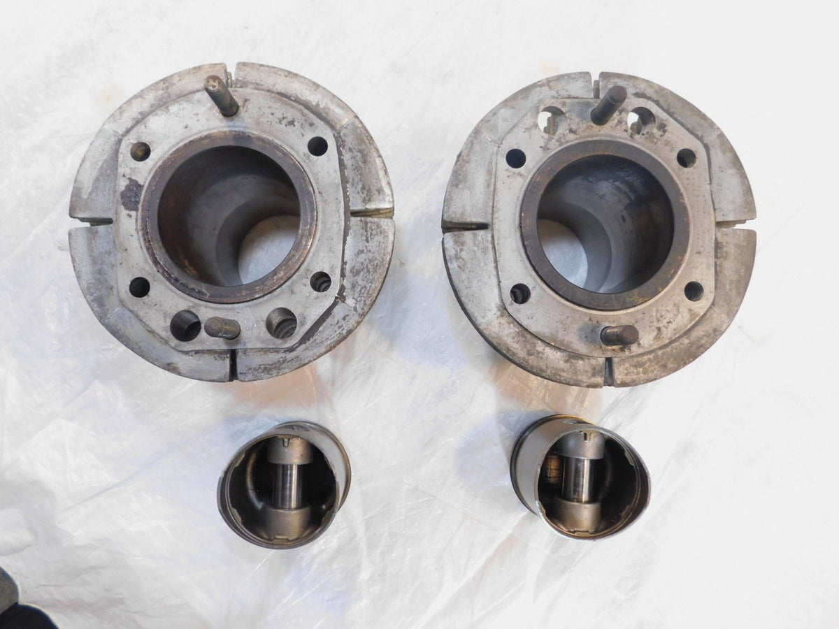 BMW Airhead R60 R60/5 Silver Engine Motor Cylinder Barrel Jugs w/ Pistons - C3 Cycle
