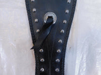 2003 03 Kawasaki Vulcan 1500 VN1500 Classic Fi Gas Fuel Tank Leather Cover Bib - C3 Cycle