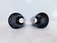 Harley Road King & Electra Glide & Softail Black Front Fork Slider Cover Tins - C3 Cycle