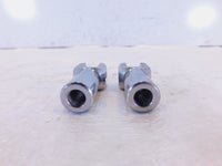 Harley Davidson Softail Chrome Passenger Footpeg Peg Bracket Mount Supports Pair - C3 Cycle