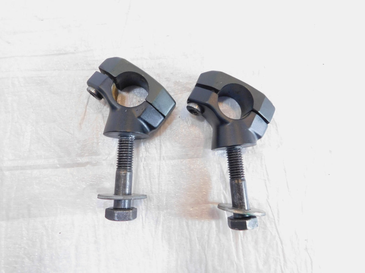 2014-2017 Victory Cross Country Black Handlebar Handle Bar Riser Mount Clamps - C3 Cycle