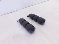 Pair Harley Touring FXR Dyna Sportster & Softail Black ISO Peg Footpeg Footrests - C3 Cycle