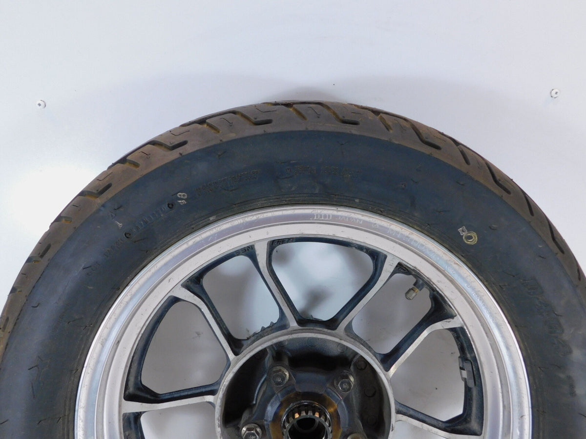 1983-1986 Honda VT500 VT500C Shadow 500 Silver Rear Wheel Rim & Tire 16" x 3" - C3 Cycle