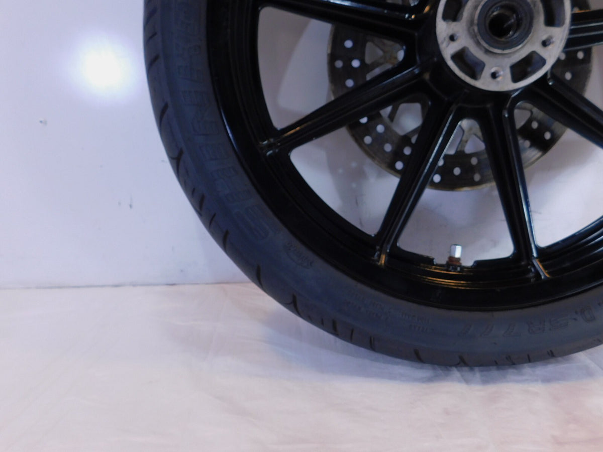 1996-1999 Harley Sportster 883 & 1200 Silver Dual Disc Front Wheel Rim & Rotors - C3 Cycle