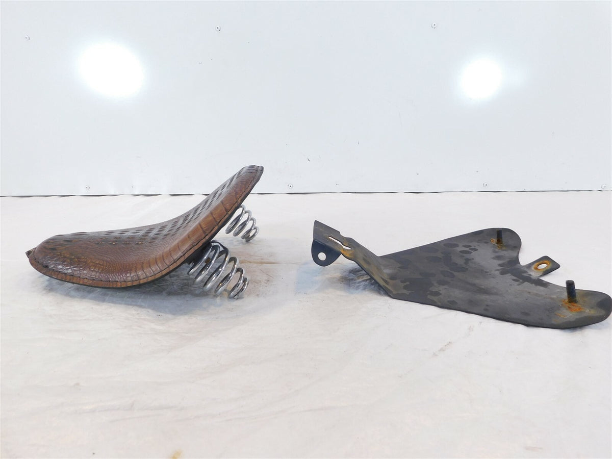 1998 Honda VT1100 Shadow 1100 ACE Vintage Leather Spring Bobber Solo Rider Seat