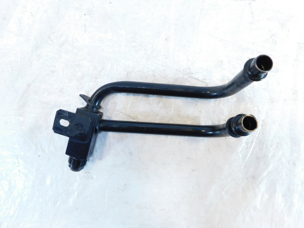 2000-2001 Victory V92 Sport Cruiser Black Oil Cooler Hose Line Pipe Manifold - C3 Cycle