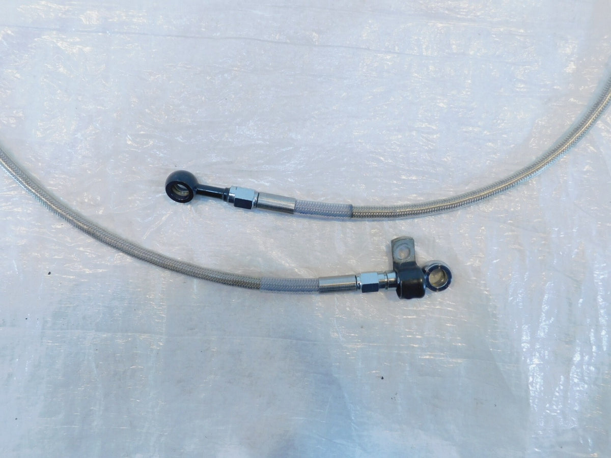 Harley Davidson Sportster 883 & 1200 Custom Braided Front Brake Hose Line Pipe - C3 Cycle