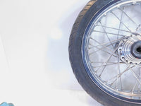 Bent 2004-2006 Victory Kingpin Laced Front Wheel Rim & Tire 18"x3.00" For Repair - C3 Cycle