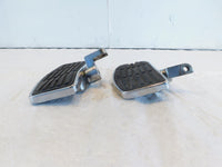 Pair Harley Davidson Touring Dyna Sportster & Softail Chrome Footboard / Footpeg - C3 Cycle