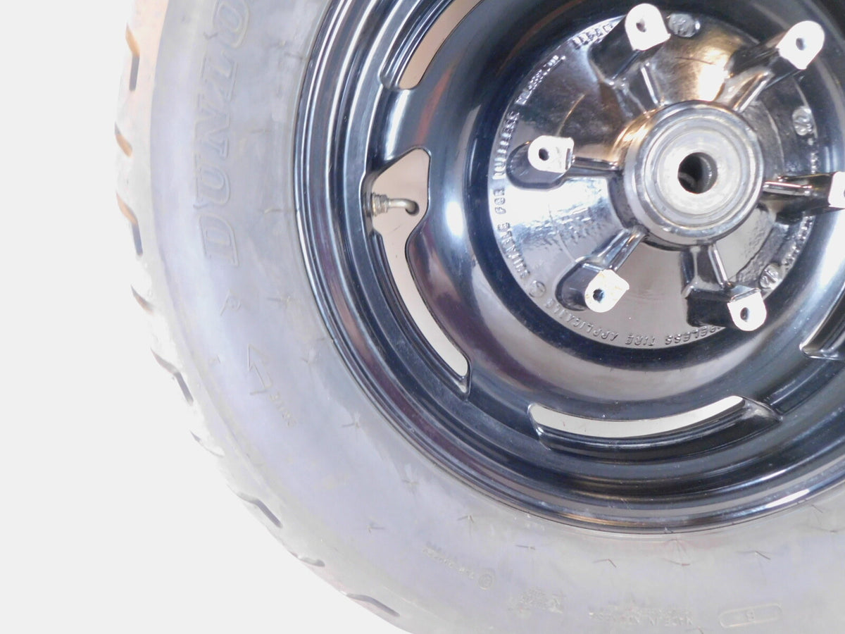 1988 1989 1990 Yamaha V-Max 1200 VMX12 OEM Black Cast Rear Wheel Rim & Tire - C3 Cycle
