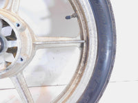 1990-1997 90-97 Yamaha Virago 750 XV750 Silver Cast Front Wheel Rim & Tire - C3 Cycle