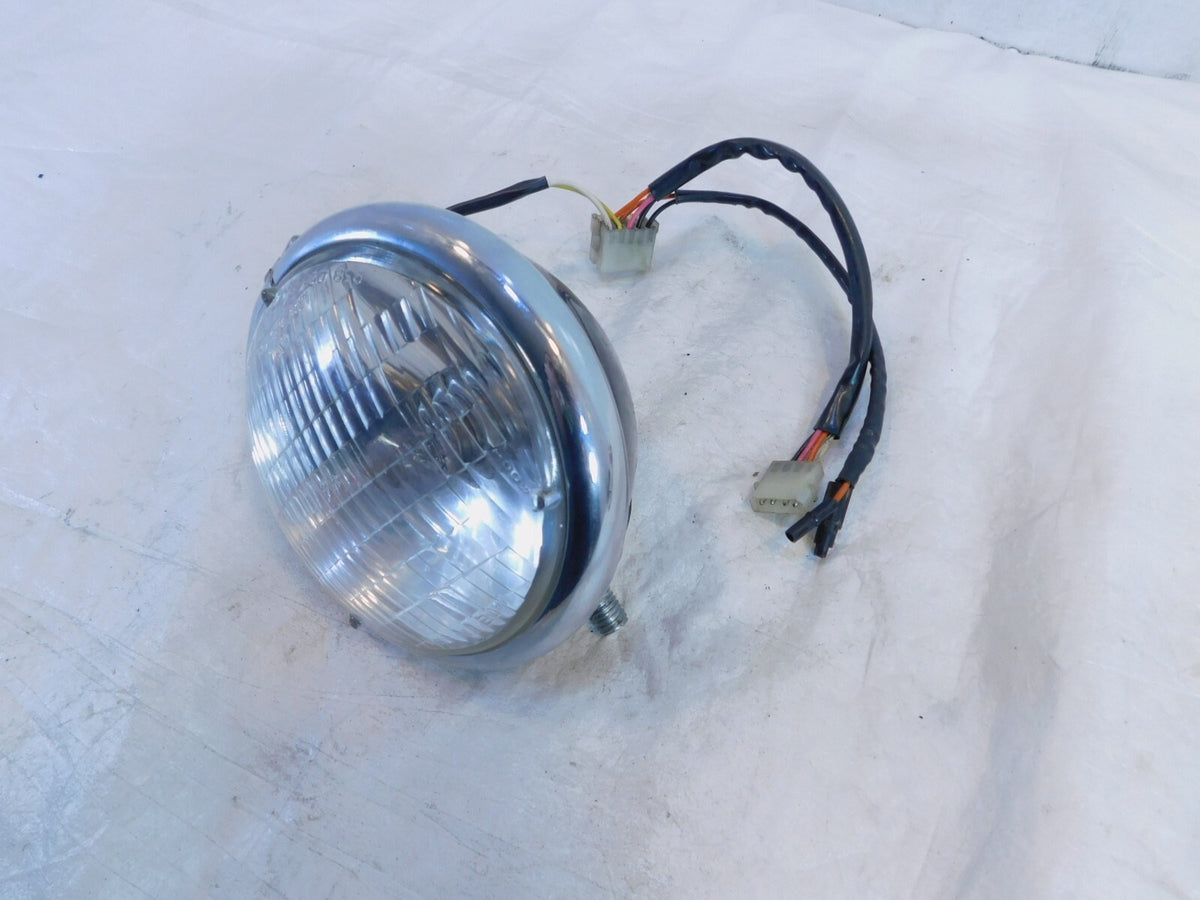 Harley Dyna Super Glide & Low Rider Black Headlight Head Lamp & Housing Bucket