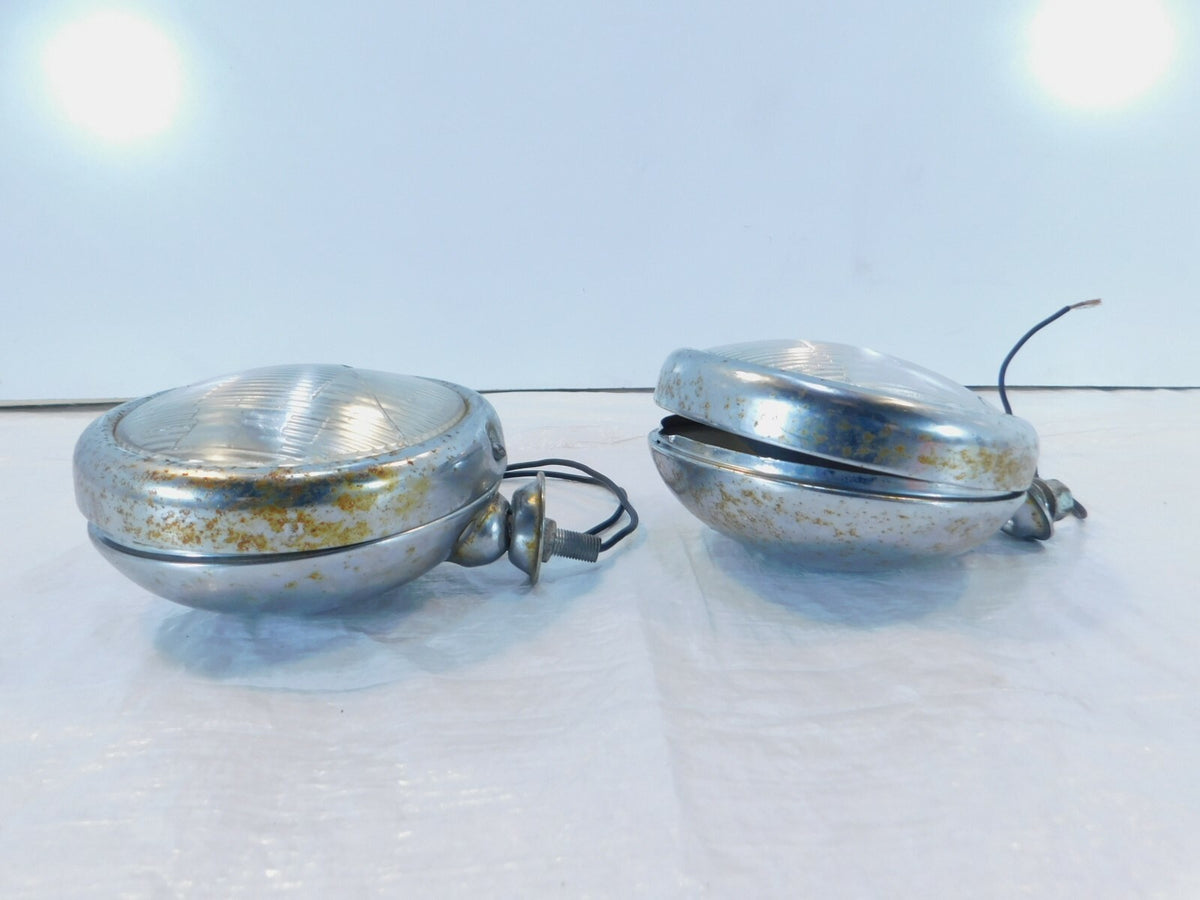 2000 00 Kawasaki Vulcan VN1500 nomad Fi Front Auxiliary Fog Passing Light Lamps - C3 Cycle