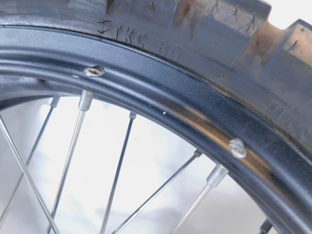 2016-2017 Aprilia Caponord 1200 Rally Black Laced Front Wheel Rim & Tire 19"x3" - C3 Cycle