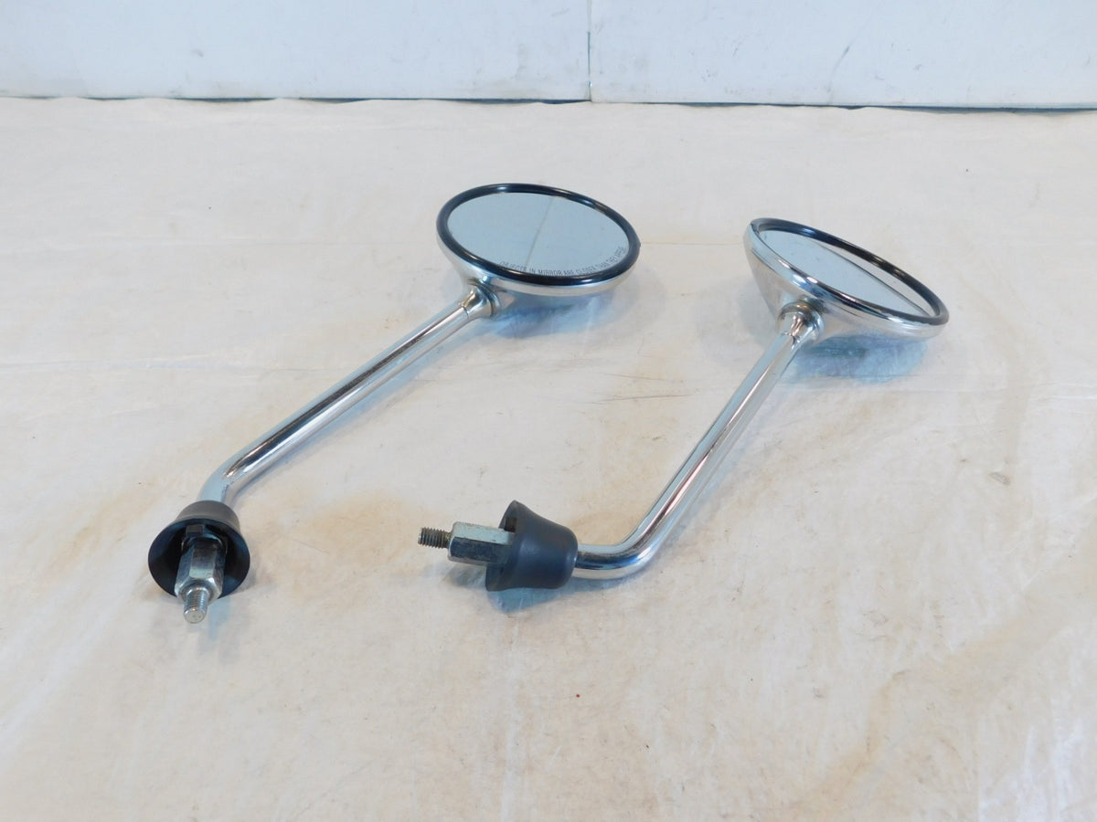 Piaggio Vespa LX 50 125 150 Pair Left Right Chrome Rear View Side Mirrors - C3 Cycle