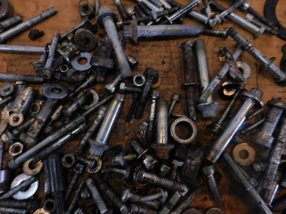 1999 Harley Davidson Sportster 883 Nuts Bolts & Brackets Parts Box Lot - C3 Cycle