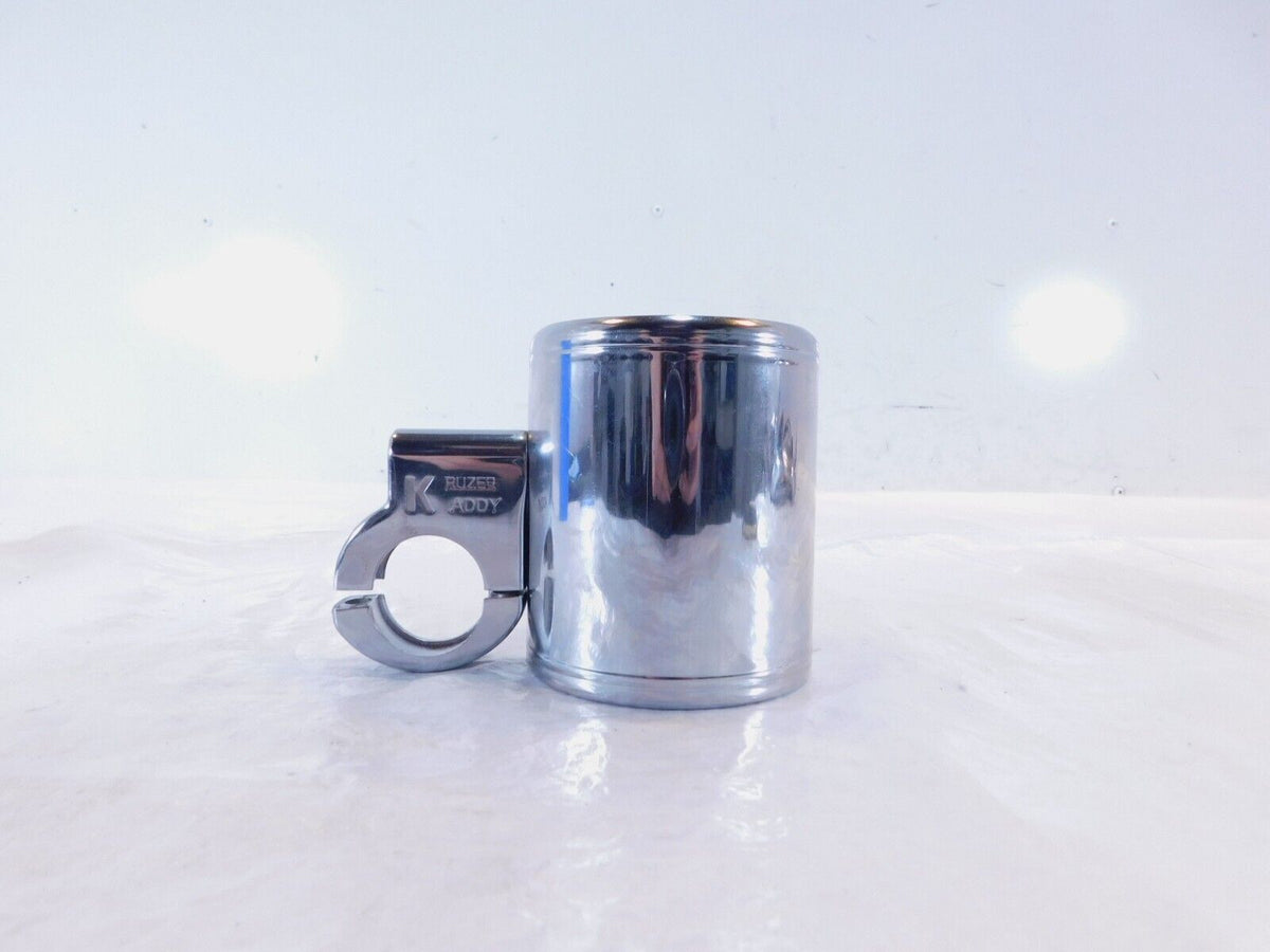 Harley Electra Glide Chrome Kruzer Kaddy Handlebar Cup Holder & Mount Bracket - C3 Cycle