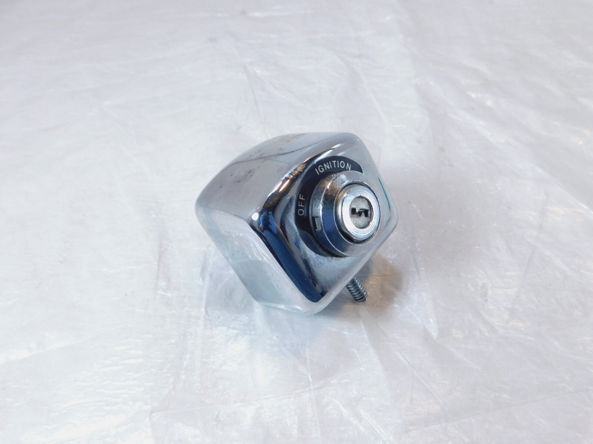 Harley Davidson Sportster XLH 883 1200 Chrome Ignition Switch & Cover -No Key - C3 Cycle