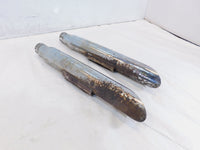 Harley Davidson Dyna Super Glide Low Rider Chrome Exhaust Pipe Slashed Mufflers - C3 Cycle