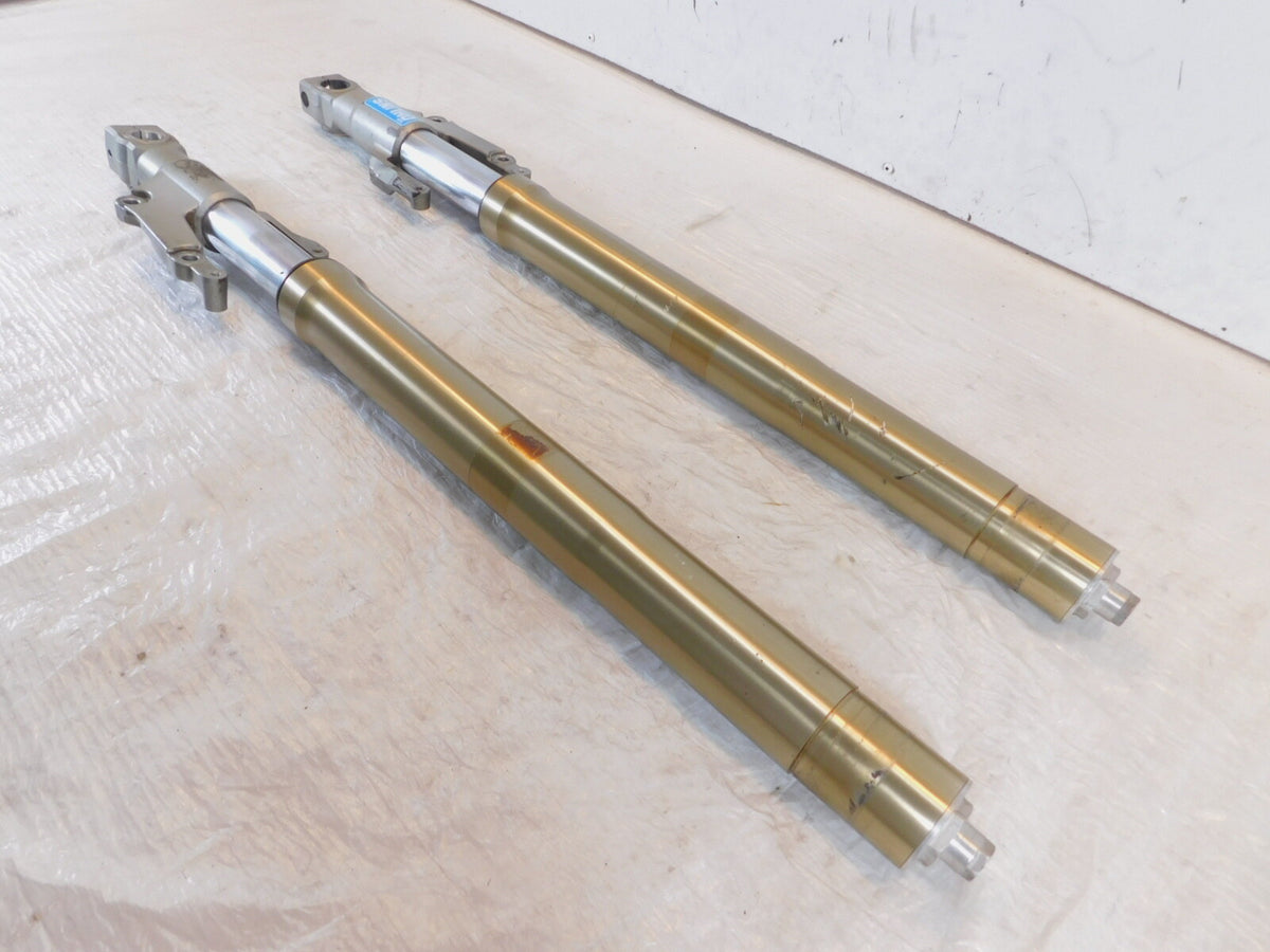 1994-1995 Yamaha FZR1000 Front Wheel Left & Right Suspension Fork Tube Legs Bent - C3 Cycle