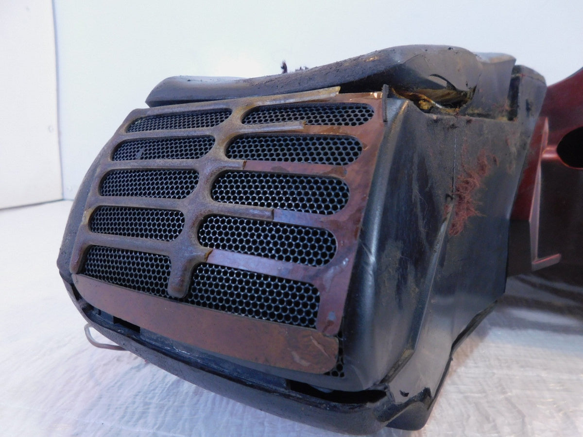 01-02 Honda Goldwing GL1800 Illusion Red Rear Storage Trunk Top Cover -For Parts