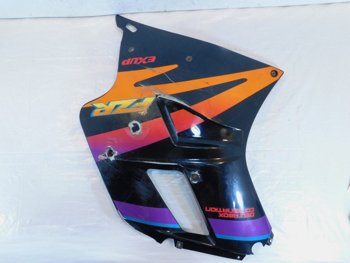 1994 Yamaha FZR1000 Black Front Lower Left Side Cover Fairing Cowling Cowl - C3 Cycle