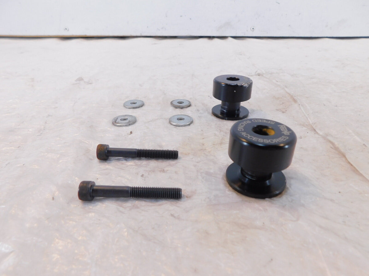 22-24 Yamaha YZFR7 YZF-R7 R7 RENO SP1-M6 Black Rear Swingarm Spool Sliders (6MM) - C3 Cycle