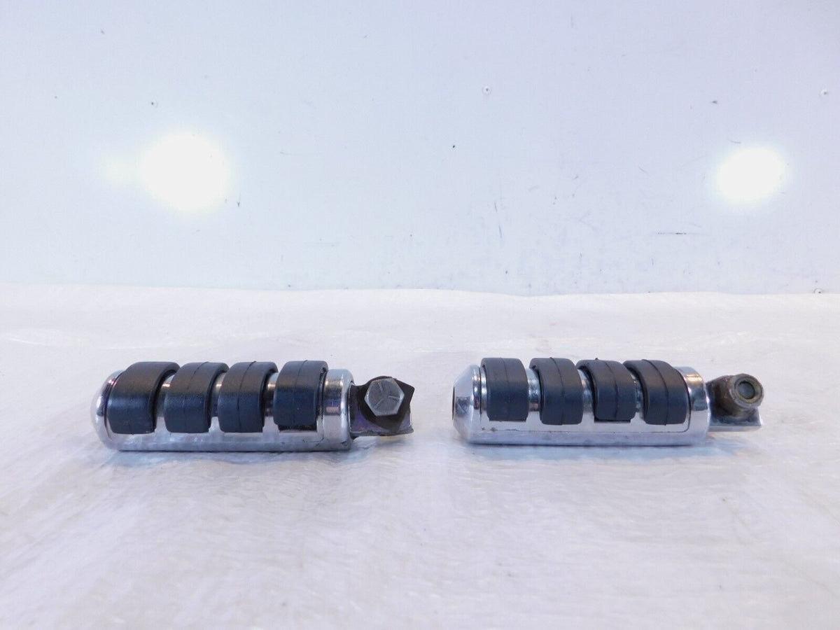 Harley Touring Dyna Sportster & Softail ISO Chrome & Rubber Footpeg Footrests