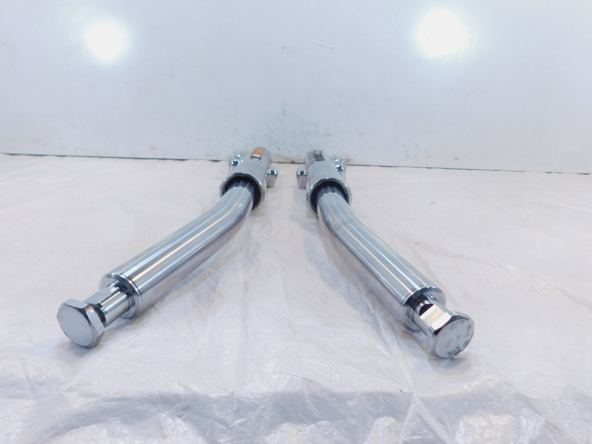 09-13 Harley Davidson Electra & Street Glide Chrome Front Fork Shocks - Bent - C3 Cycle