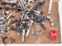 2005 05 Victory Vegas Misc Hardware Nuts Bolts Brackets Washers Parts Box Lot - C3 Cycle