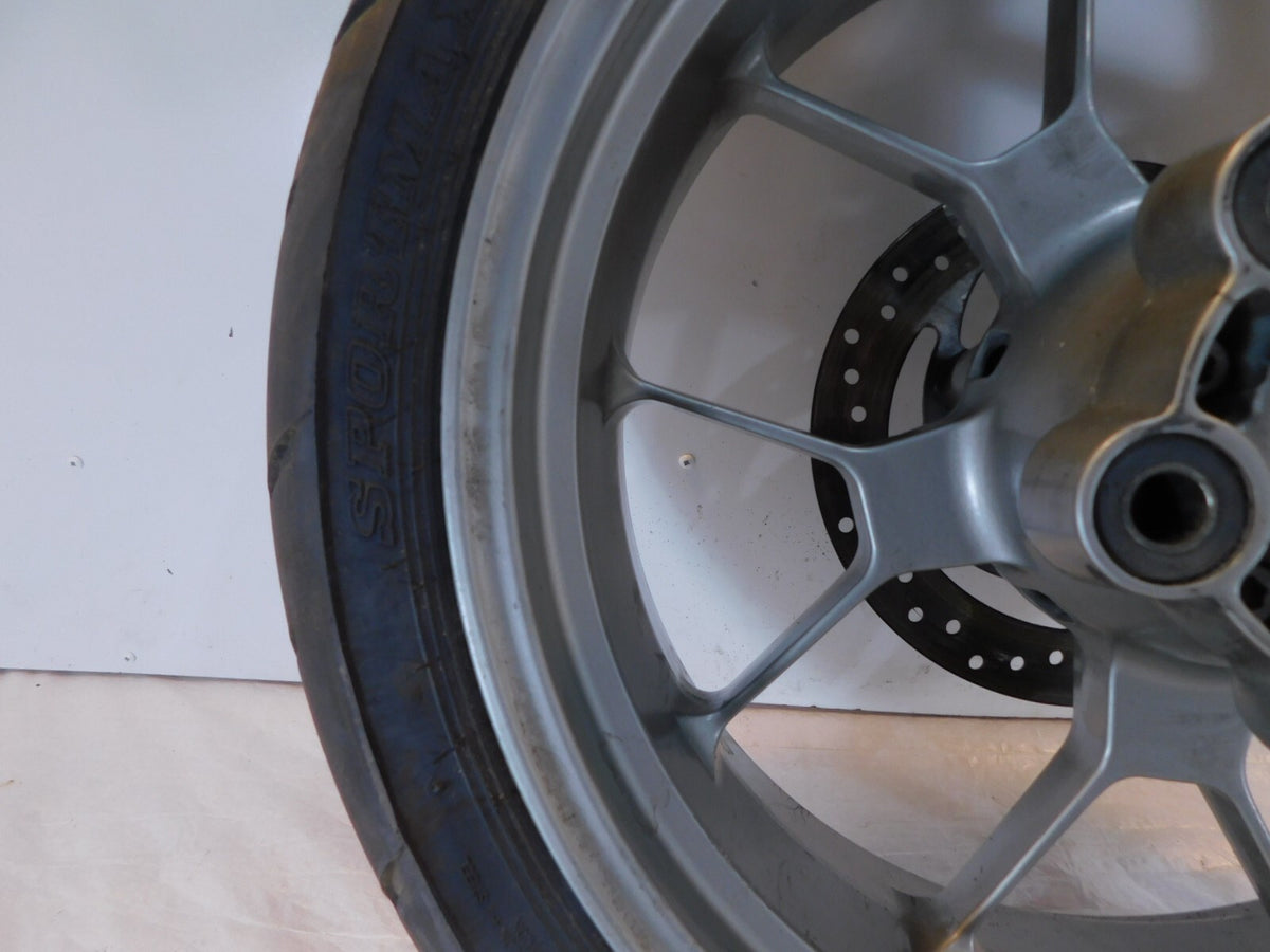 2007 2008 2009 Aprilia Shiver 750 SL750 Gray Rear Wheel Rim & Brake Rotor - C3 Cycle
