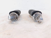 Pair Harley Touring FXR Dyna Sportster & Softail Black ISO Peg Footpeg Footrests - C3 Cycle