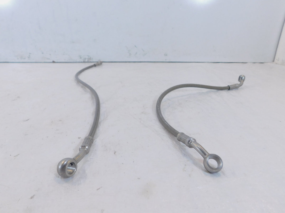 2001-2005 BMW F650CS F650 CS Braided Front Wheel ABS Brake Hose Pipe Lines - C3 Cycle