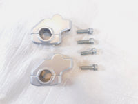 2006-2013 BMW F800ST Silver Bar Back Handlebar Riser Mount Bracket Clamps - C3 Cycle