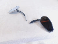 Harley Davidson FXR Softail Dyna Sportster Left/Right Chrome Rear View Mirrors - C3 Cycle